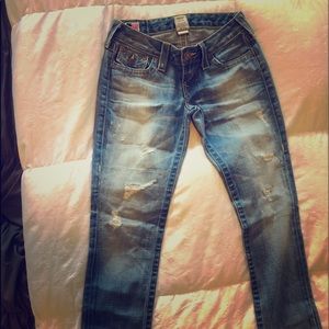 RARE VINTAGE TR LIGHTWEIGHT 3 BUTTON JEANS